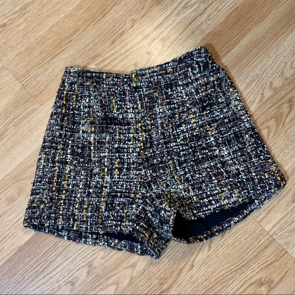 Lulus High Waisted Tweed Shorts